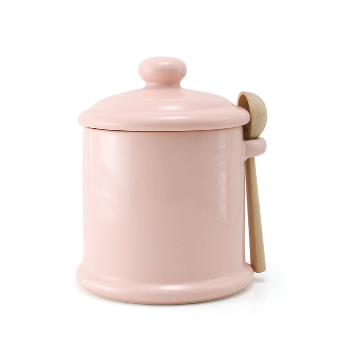 ZERO JAPAN Sugar Canister with wooden spoon 13.5 oz / 420cc - Pink -