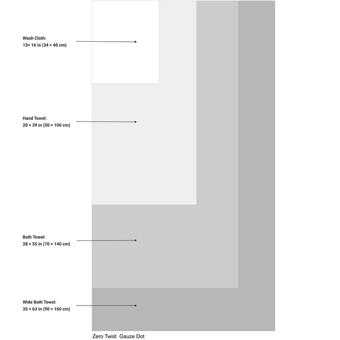 UCHINO Zero Twist  Gauze Dot