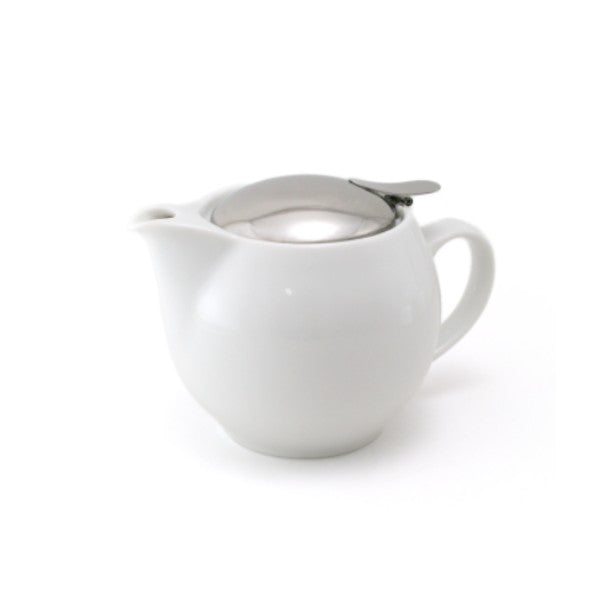 BEE HOUSE Round Ceramic Teapot 15oz - White