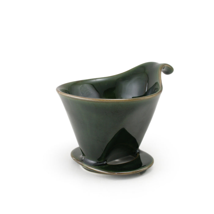 BEE HOUSE Pour-Over Ceramic Coffee Dripper - Antique Green- Regular Size (BKK 15L)