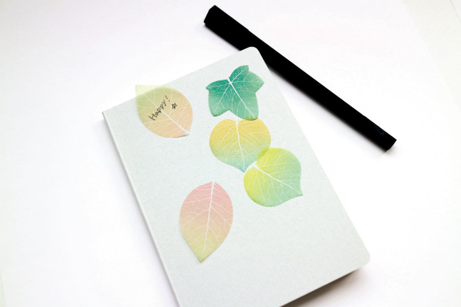 Flower Petal and Leaf Stickies Leaf-Pink
