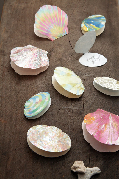 Shell Cards Pastel M