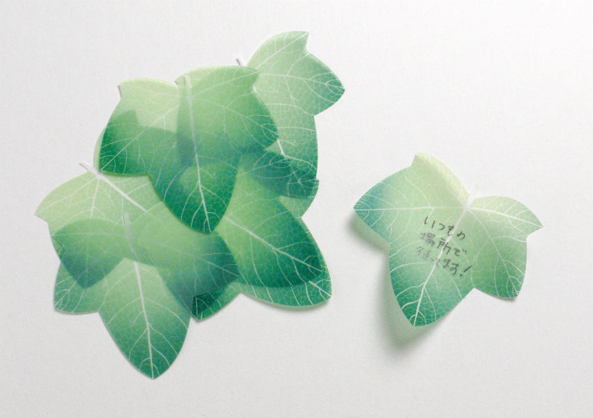 Flower Petal and Leaf Memos Leaf-Green