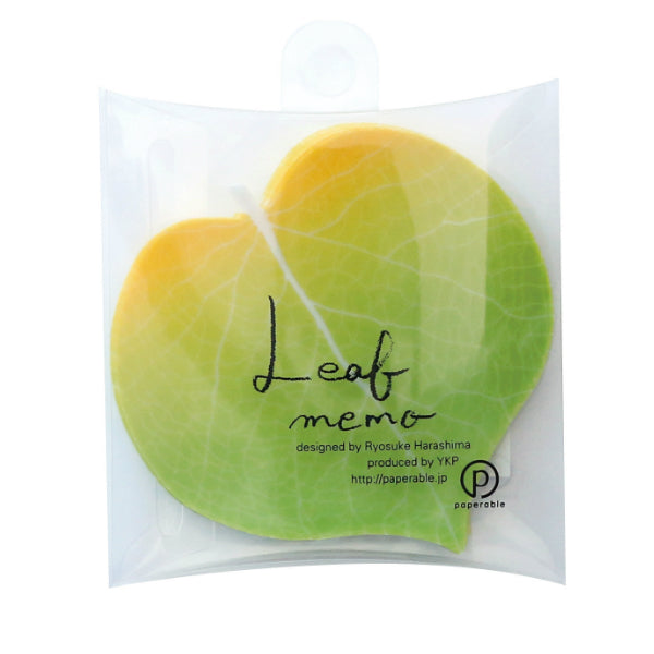 Flower Petal and Leaf Memos Leaf-Yellow