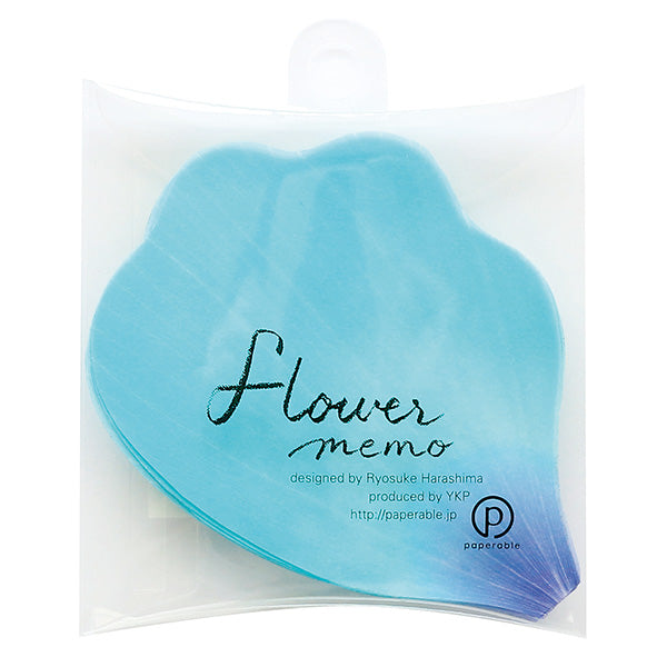 Flower Petal and Leaf Memos Flower Petal-Blue
