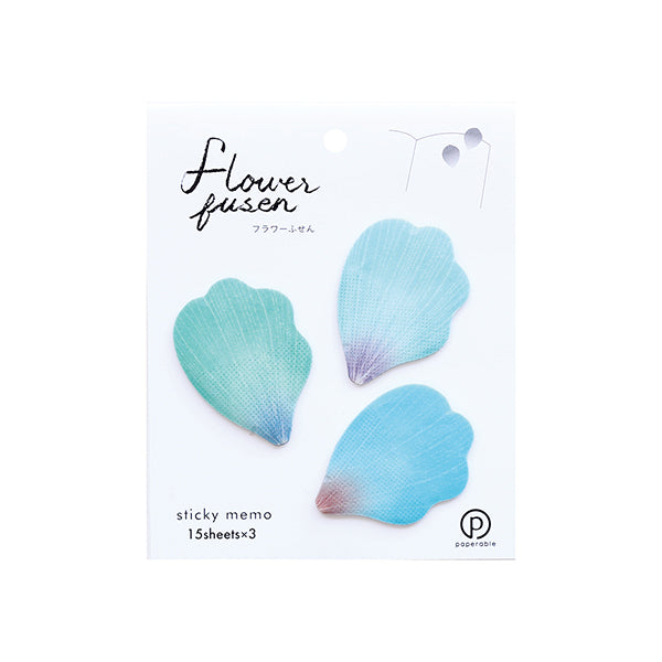Flower Petal and Leaf Stickies Flower Petal-Blue