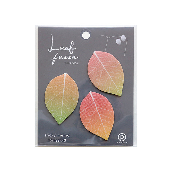 Flower Petal and Leaf Stickies Leaf-Pink