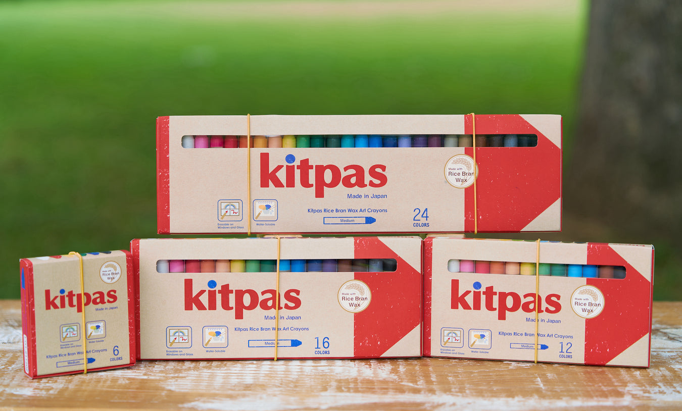 Kitpas New Rice Wax Collection Medium Art Crayons