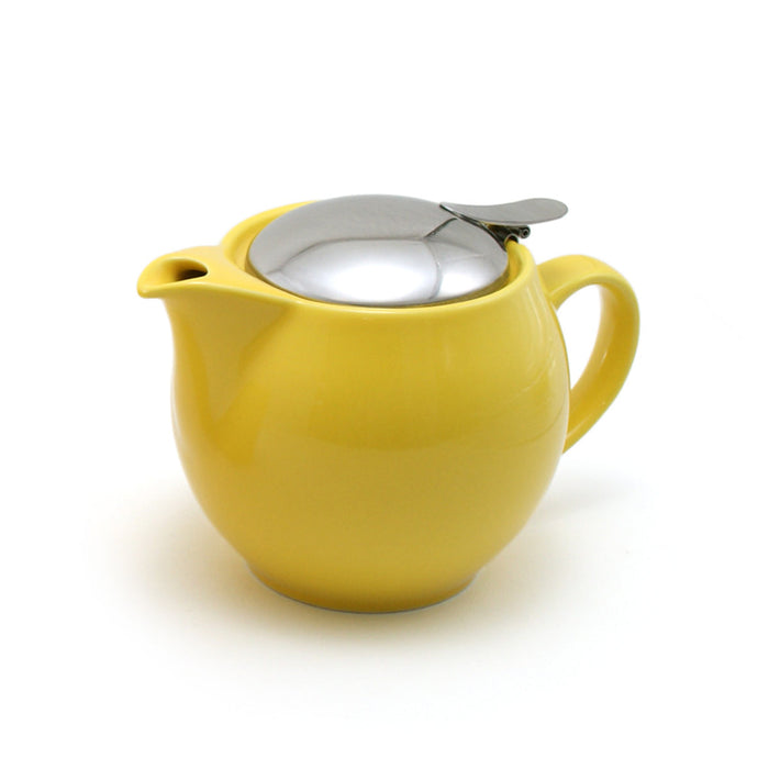 BEE HOUSE Round Ceramic Teapot 15oz - Yellow Pepper