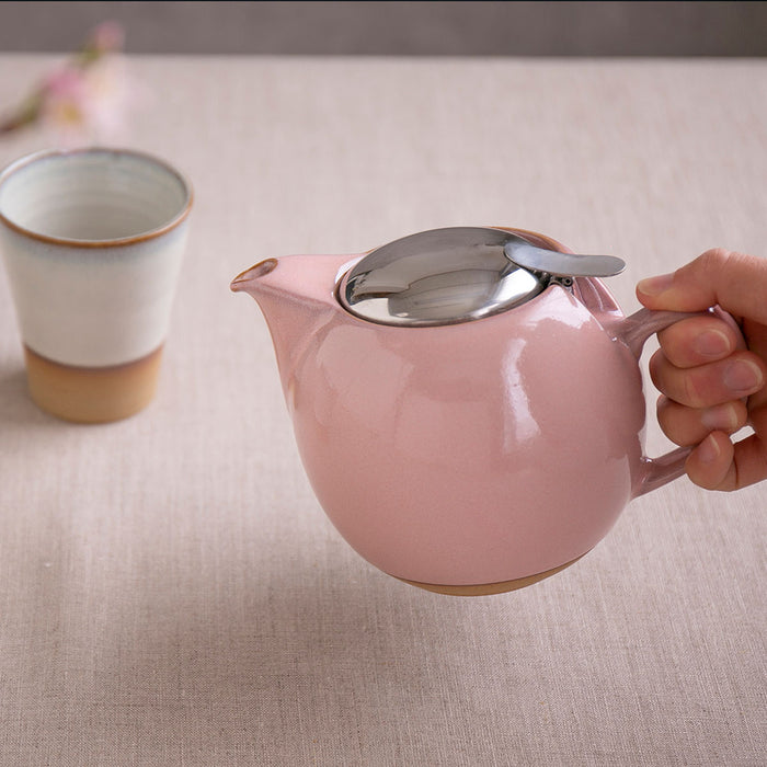 ZERO JAPAN - BEE HOUSE - ROUND TEAPOT for TWO  (24 oz) - Sakura Pink -