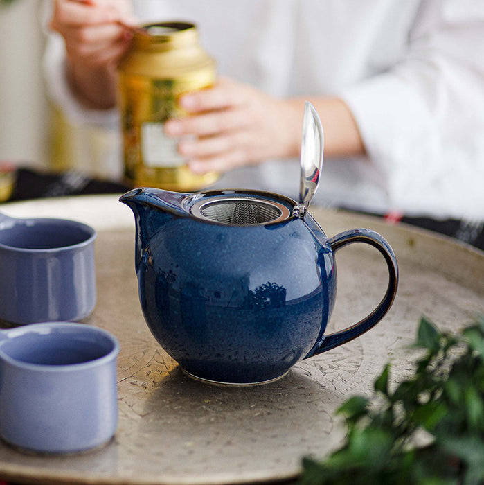 BEE HOUSE Ceramic Teapot 34oz - Jeans Blue