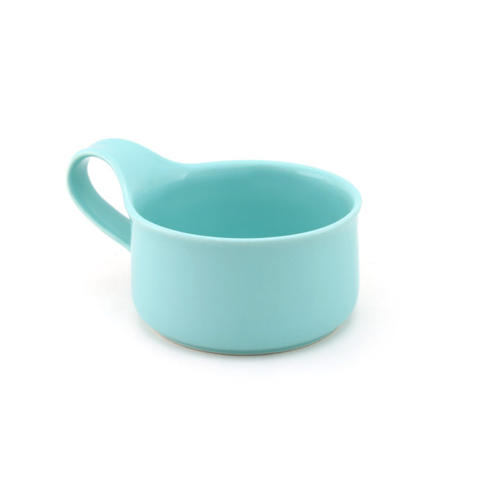 BEE HOUSE Ceramic Soup Mug 9.5 oz - Aqua Mist