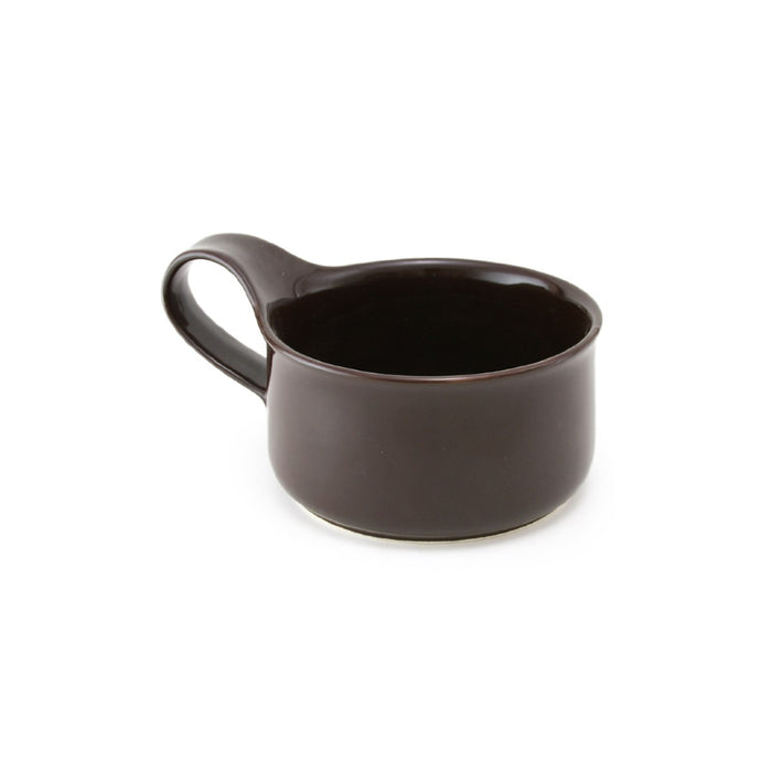 BEE HOUSE Ceramic Soup Mug 9.5 oz - Dark Chocolate
