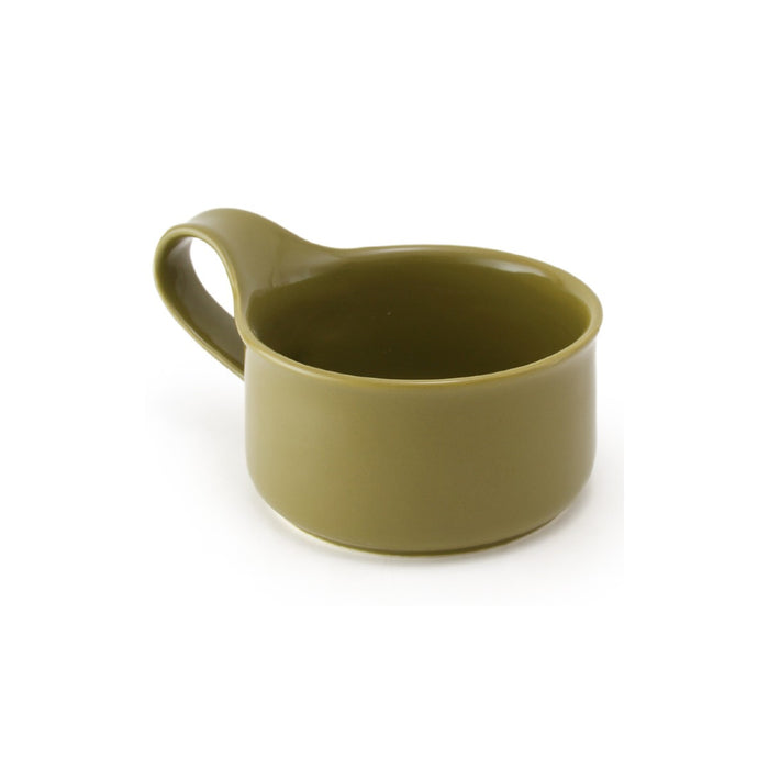 BEE HOUSE Ceramic Soup Mug 9.5 oz - Khaki
