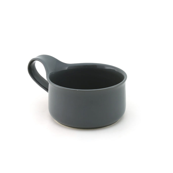 BEE HOUSE Ceramic Soup Mug 9.5 oz - Steel Gray