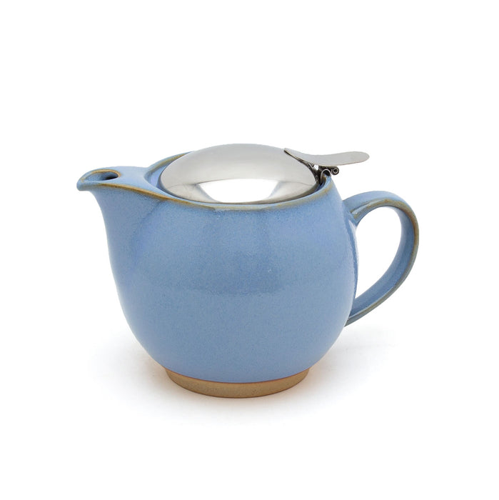 ZERO JAPAN Round Ceramic Teapot 15oz Hydrangea Blue  / by ZERO JAPAN