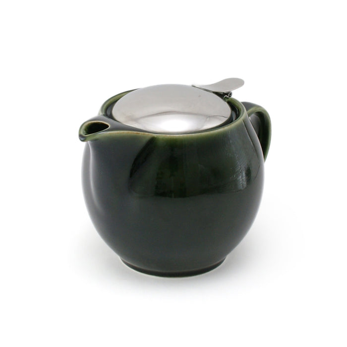 BEE HOUSE Round Ceramic Teapot 15oz - Antique Green