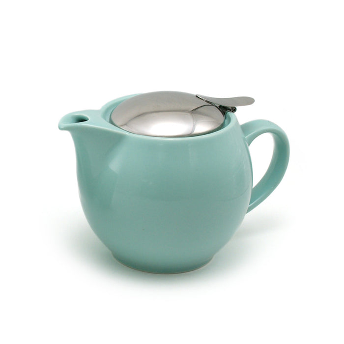 BEE HOUSE Round Ceramic Teapot 15oz - Aqua Mist