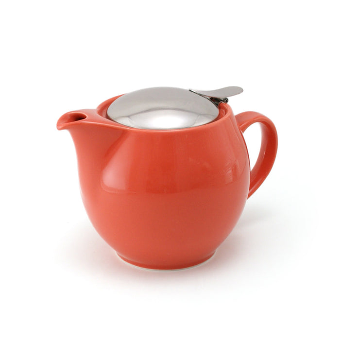 BEE HOUSE Round Ceramic Teapot 15oz - Carrot