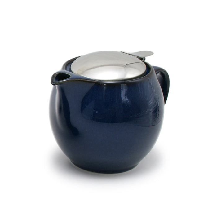 BEE HOUSE Round Ceramic Teapot 15oz - Jeans Blue
