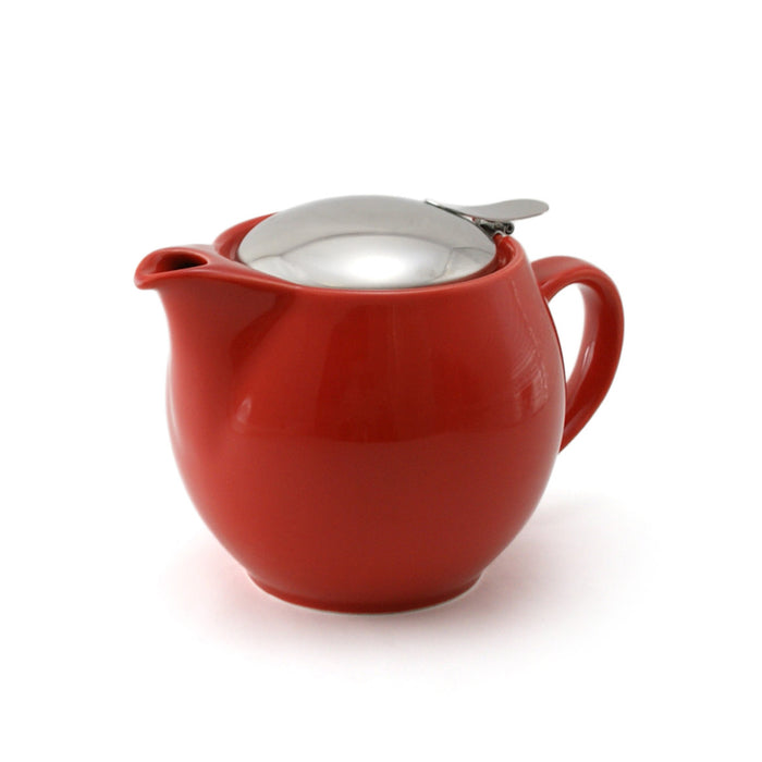BEE HOUSE Round Ceramic Teapot 15oz - Tomato