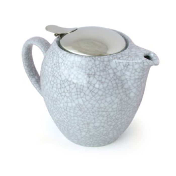 BEE HOUSE Round Ceramic Teapot 19.6oz  - Crackle Lavender