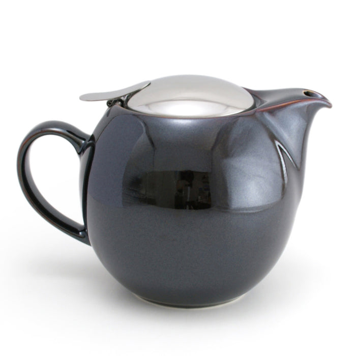 BEE HOUSE Round Ceramic Teapot 24oz - Antique brown