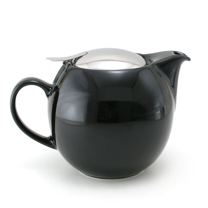 BEE HOUSE Round Ceramic Teapot 24oz - Black