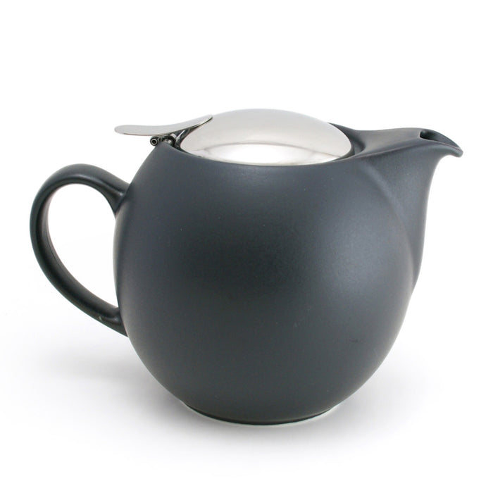 BEE HOUSE Round Ceramic Teapot 24oz - Noble Black