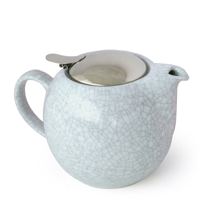 BEE HOUSE Round Ceramic Teapot 24oz - Crackle Lavender