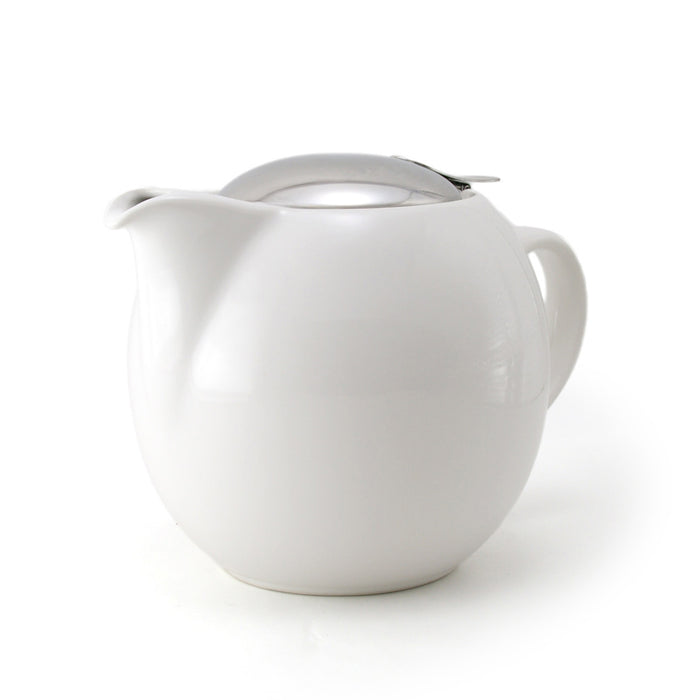 BEE HOUSE Round Ceramic Teapot 24oz - White