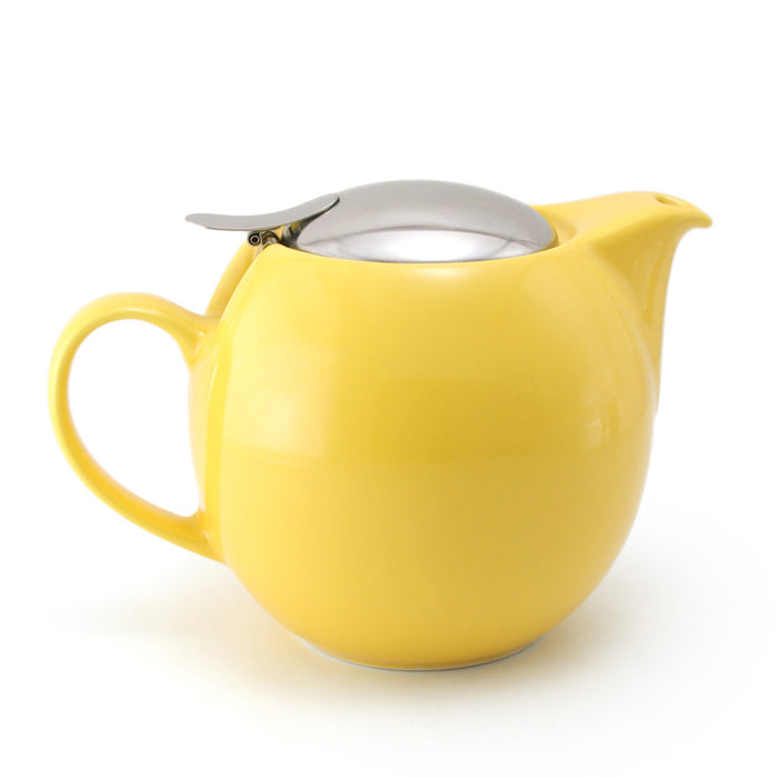 BEE HOUSE Round Ceramic Teapot 24oz - Yellow Pepper