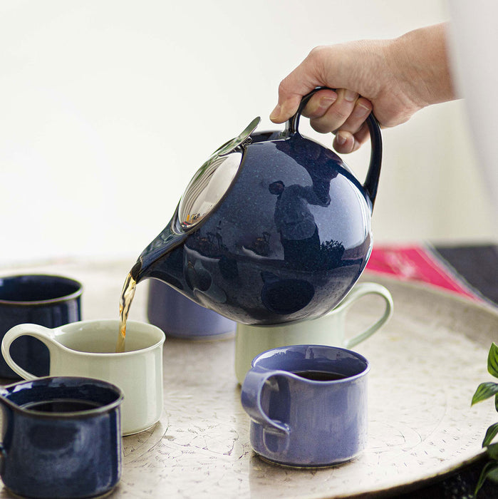 BEE HOUSE Ceramic Teapot 34oz - Jeans Blue