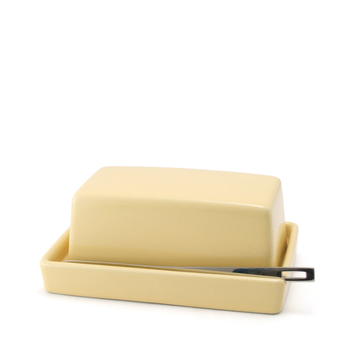 BEE HOUSE Butter Dish with s.s.butter knife - Banana