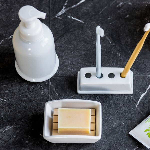 ZERO JAPAN Stoneware Soap Forming Pops 15 oz. - White